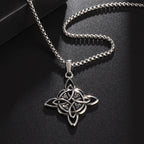 Schutzkette Hexenknoten Wicca Anhänger