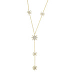 Y-Halskette - Stern-Dekolleté-Kette für Damen Gold