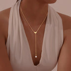 Y-Kette – Schmetterlings-Design für Damen, Gold