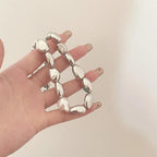 Vintage-Stil Halskette mit silbernen Perlen