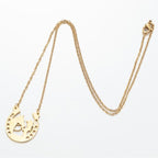 Hufeisen Halskette Anhänger Hufeisen Glücksbringer Silber