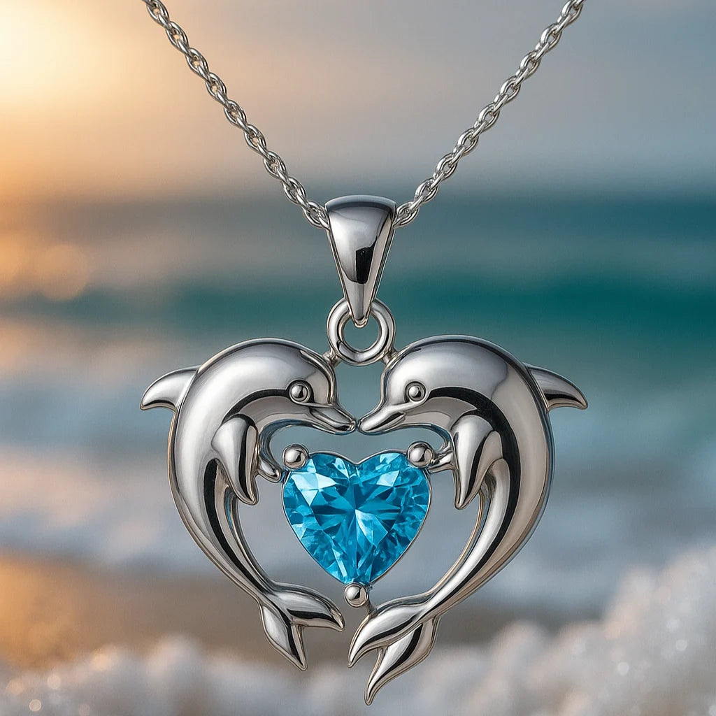 Collier intemporel avec double dauphin