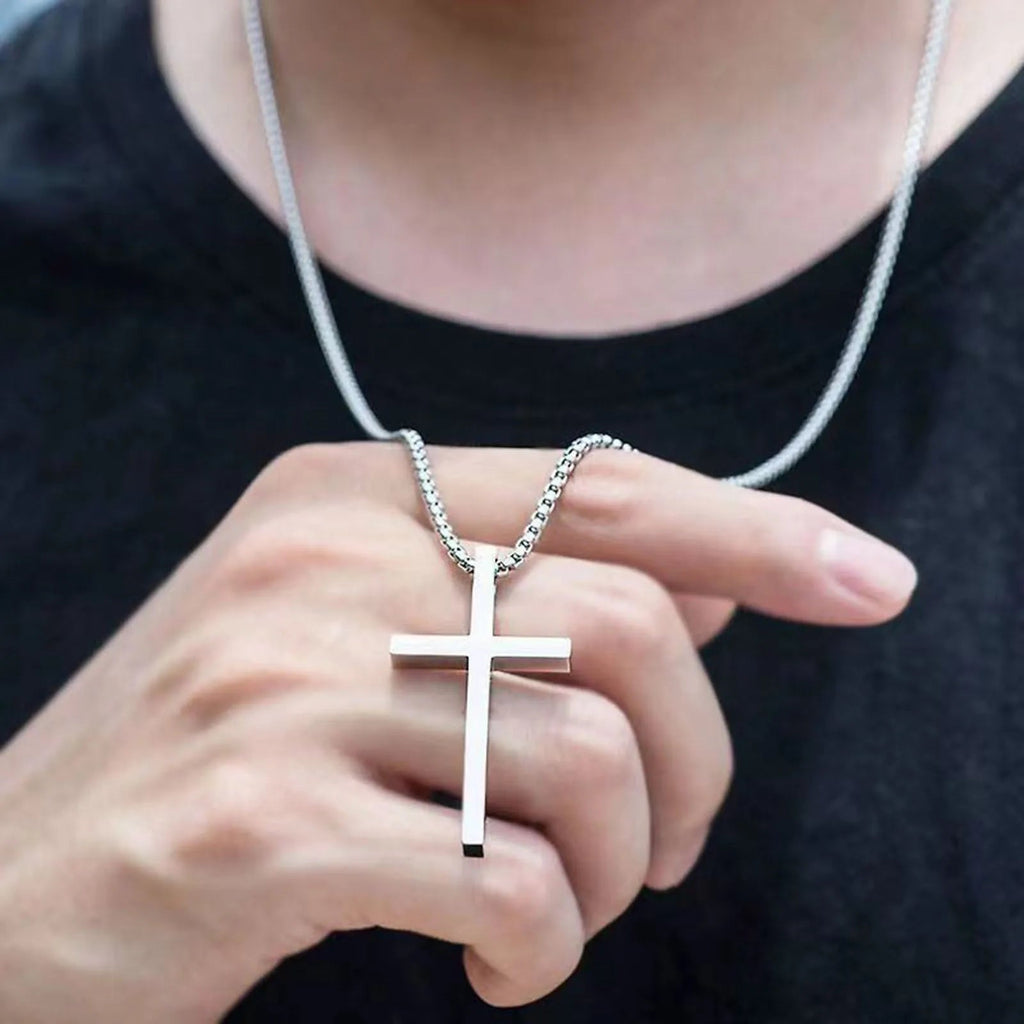 Halskette & Anhänger Herren Kreuz Silber