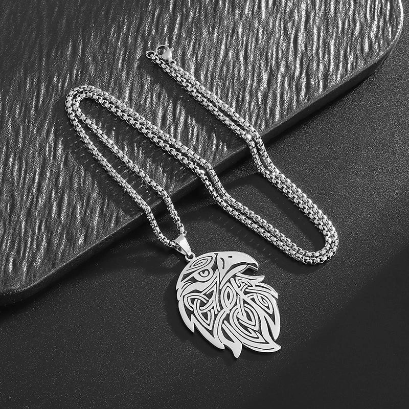 Silberner Adler-Anhänger Halskette