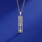 Halskette Anhänger Kartusche Hieroglyphen Ägypten Gold Stil 1