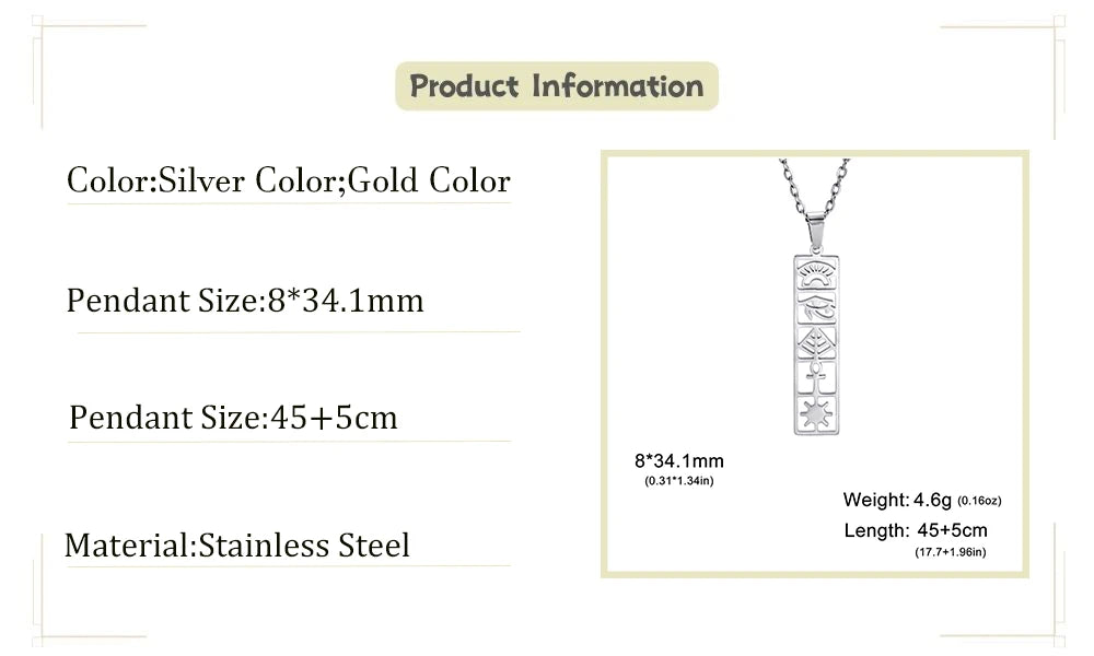 Anhänger Halskette Kartusche Hieroglyphen Ägypten 