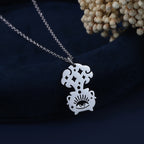 Kette Anhänger Hexenkessel Hexerei Wicca silber