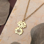 Kette Anhänger Hexenkessel Hexerei Wicca gold