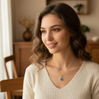 Anhänger Halskette gegen das böse Auge Blau Griechisch Türkisch Matiasma Mataki 