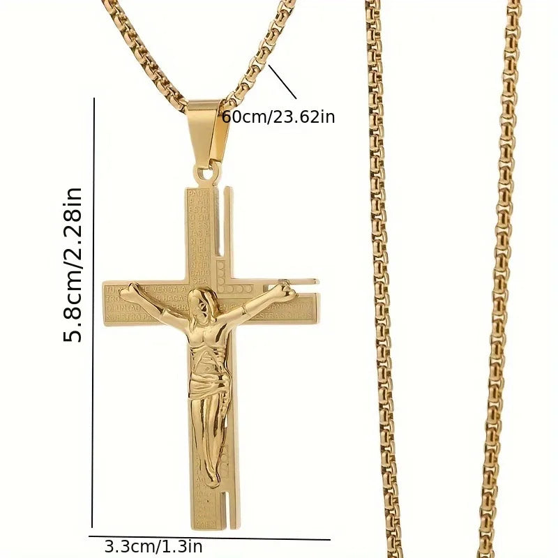 Halskette & Anhänger Kreuz Herren Jesus Kreuz 