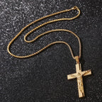 Halskette & Anhänger Kreuz Herren Jesus Kreuz Gold