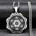 Metatron Würfel Anhänger Halskette für Herren oder Damen