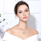 Elegante Lebensbaum-Anhänger-Halskette für Damen