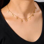 Halskette Anhänger Stern Astrologie Gold