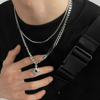 Halskette Anhänger Stern mit Zirkonstein