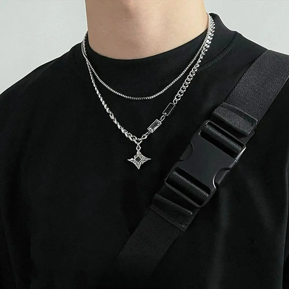 Halskette Anhänger Stern mit Zirkonstein