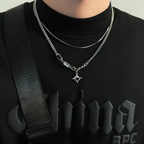 Halskette Anhänger Stern mit Zirkonstein