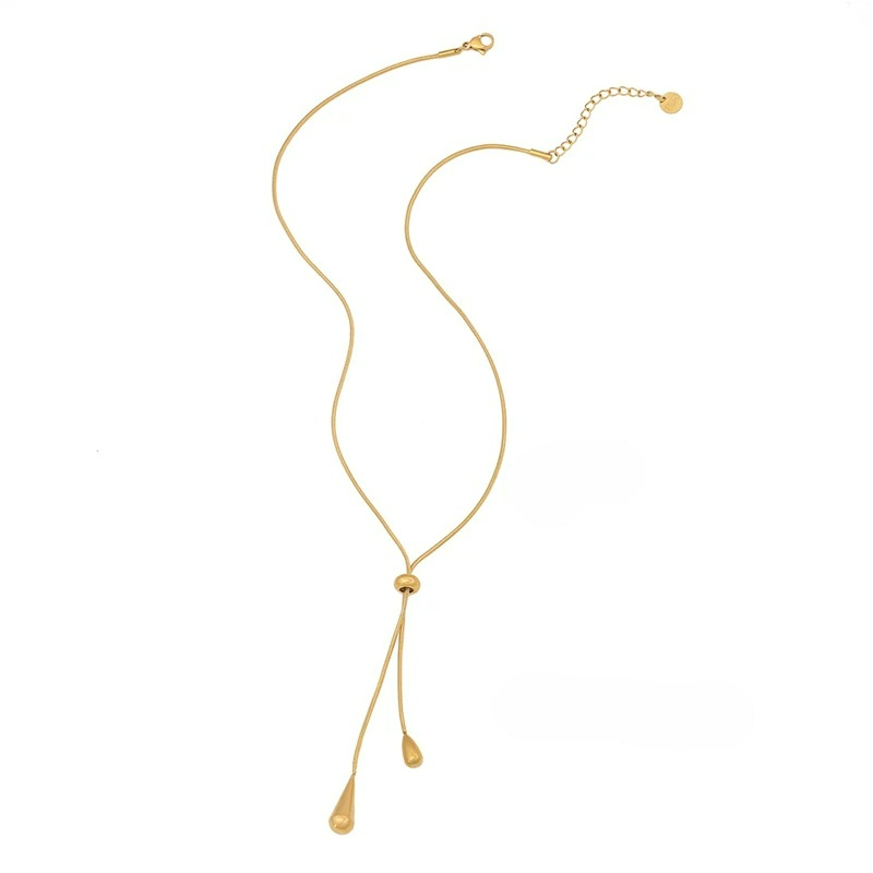 Halskette Anhänger Feine Wassertropfen