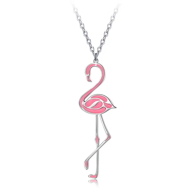Halskette Flamingo Rosa