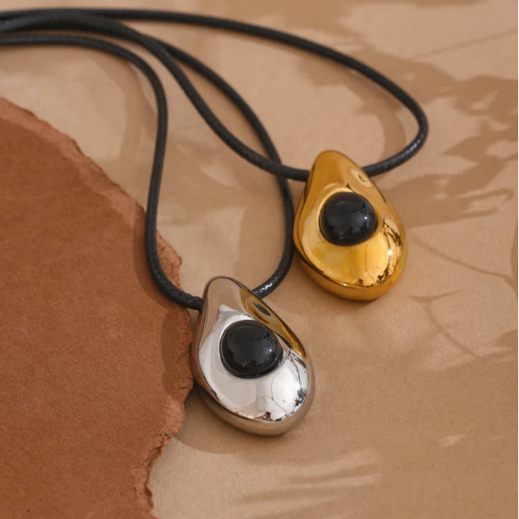 Wasserfall-Anhänger-Halskette im Boho-Stil Gold