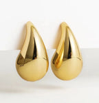 Halskette Anhänger großer Wassertropfen Gold