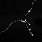 Halskette Anhänger Mond Stern Gestirne Damen 