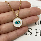 Halskette Anhänger Nazar Boncuk Weiß