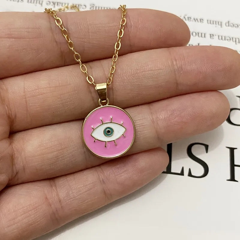 Halskette Anhänger Nazar Boncuk Rosa