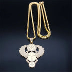 Halskette Anhänger Ägyptischer Skarabäus Horusauge gold