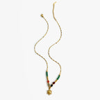 Halsketten Anhänger Sonne und Perlen a