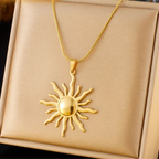 Sonnenanhänger Halskette für Damen