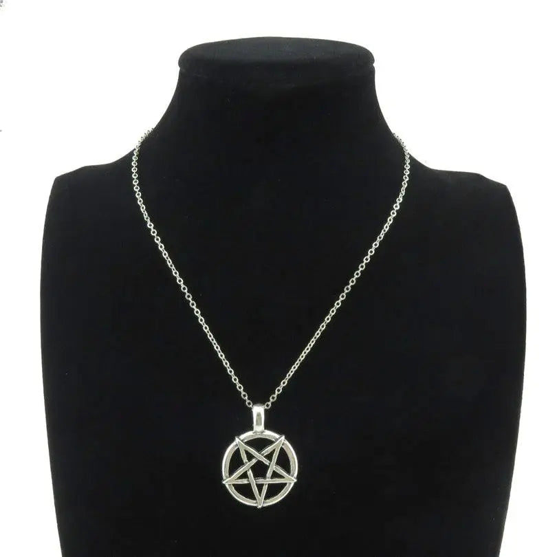 Hexen Wicca Pentagramm Anhänger Halskette 