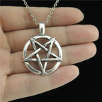 Hexen Wicca Pentagramm Anhänger Halskette Größe 1