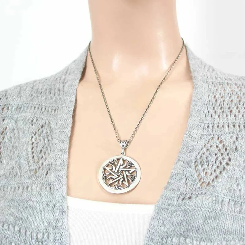 Hexerei Wicca Pentagramm Anhänger Halskette für Frauen