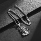 Halskette Anhänger Jesus Christus Kopf 