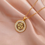 Wicca-Kettenanhänger Hexenknoten Schutzamulett für Frauen Gold