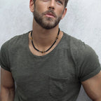 Halskette Tigerauge Stein für Herren