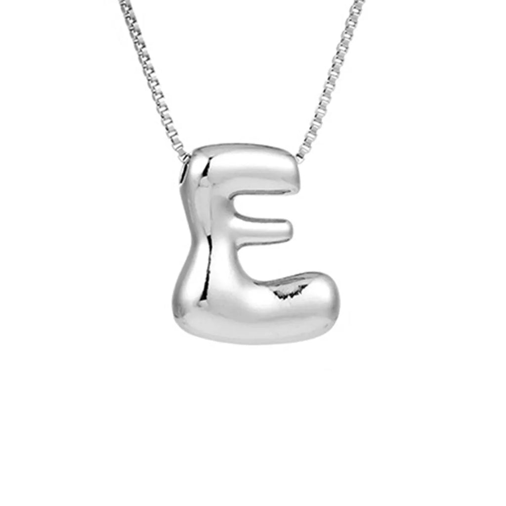 Halskette für Damen mit Initialanhänger - Buchstabe 