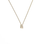 Damen-Choker mit minimalistischem Anhänger Initiale a