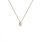Damen-Choker mit minimalistischem Anhänger Initiale i