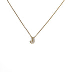 Damen-Choker mit minimalistischem Anhänger Initiale j