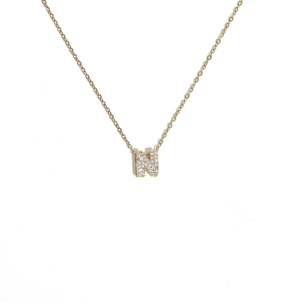 Damen-Choker mit minimalistischem Anhänger Initiale n