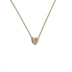 Damen-Choker mit minimalistischem Anhänger Initiale v