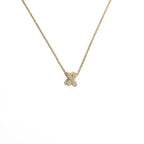 Damen-Choker mit minimalistischem Anhänger Initiale x