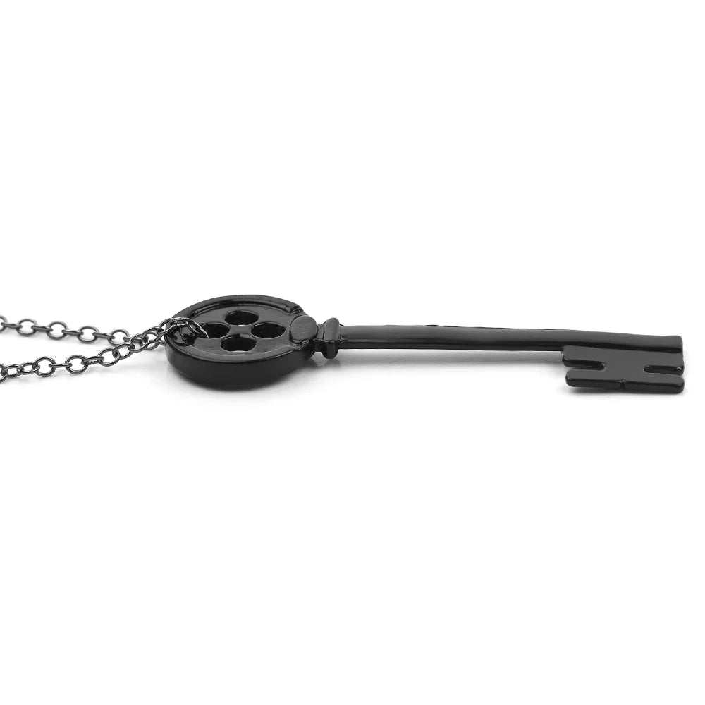 Herrenhalskette mit schwarzem Schlüsselanhänger