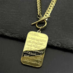 Halskette mit <span data-glossary-id="Ayatul Kursi">Ayatul Kursi</span> Anhänger arabisch islamisch Gold