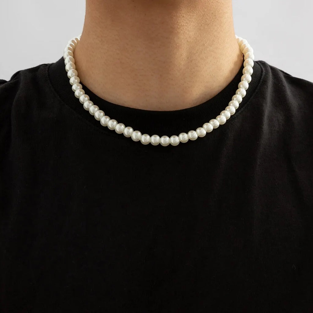 Herren Choker mit Perlen