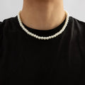Herren Choker mit Perlen