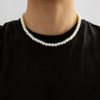 Herren Choker mit Perlen