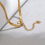 Halskette Choker Anhänger großer Wassertropfen gold